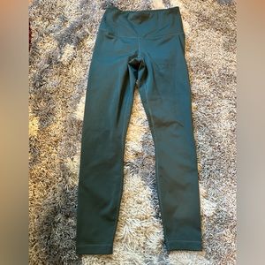 90 Degree Size Small Navy Green Workout Leggings